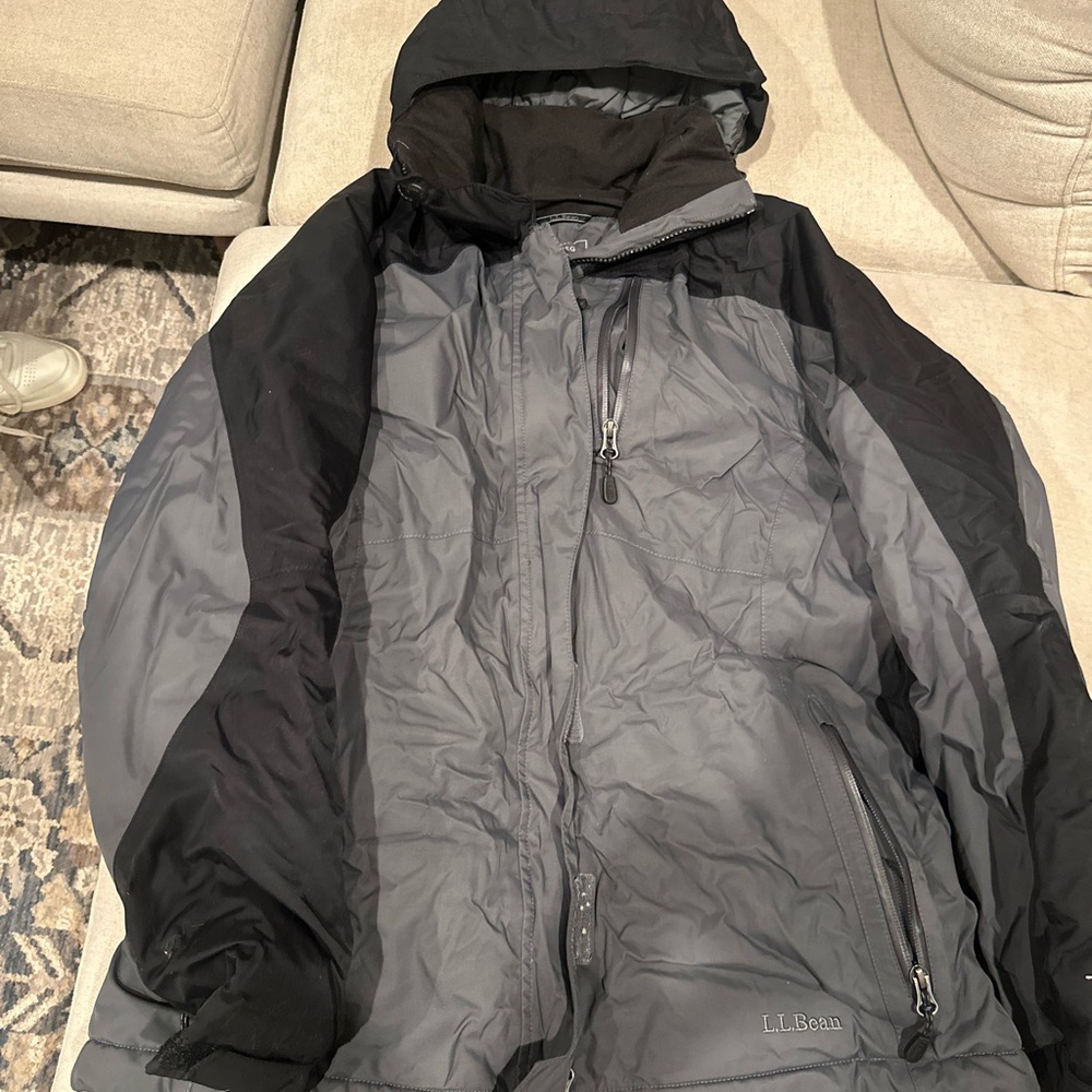 L.L. Bean Women’s Small Charcoal and Black Performance Jacket